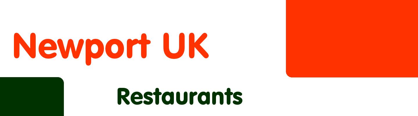 Best restaurants in Newport UK - Rating & Reviews